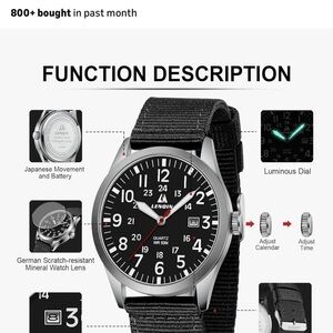 Men’s Waterproof Army Tactical Wristwatch! NWT!